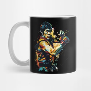 Bruce lee kung fu WPAP Art Mug
